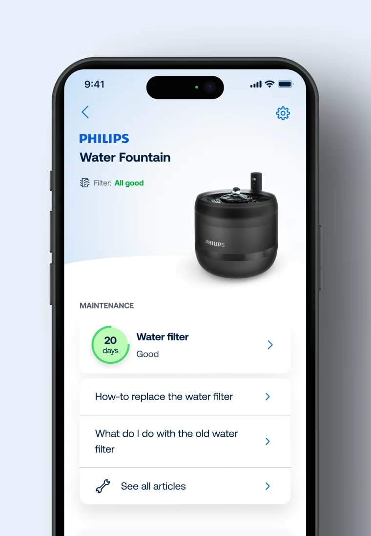 HomeID App Screenshot - Water Fountain