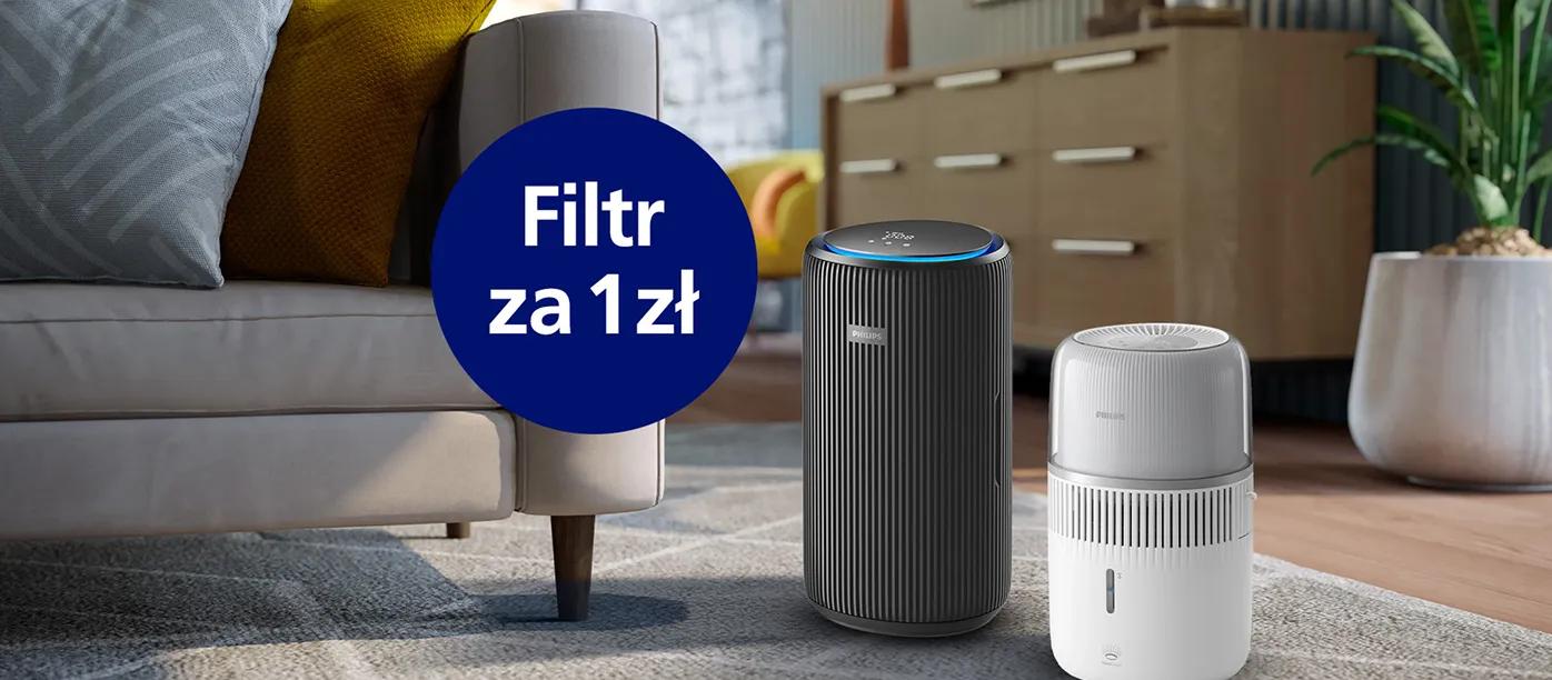 Kup oczyszczacz lub nawilżacz Philips i odbierz filtr za 1 zł!